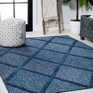 Salines Diamond Trellis Indoor/outdoor Area Rug